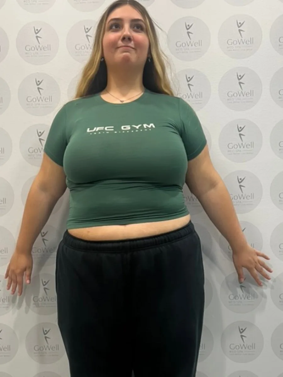 GoWell weight loss client, before – result 8
